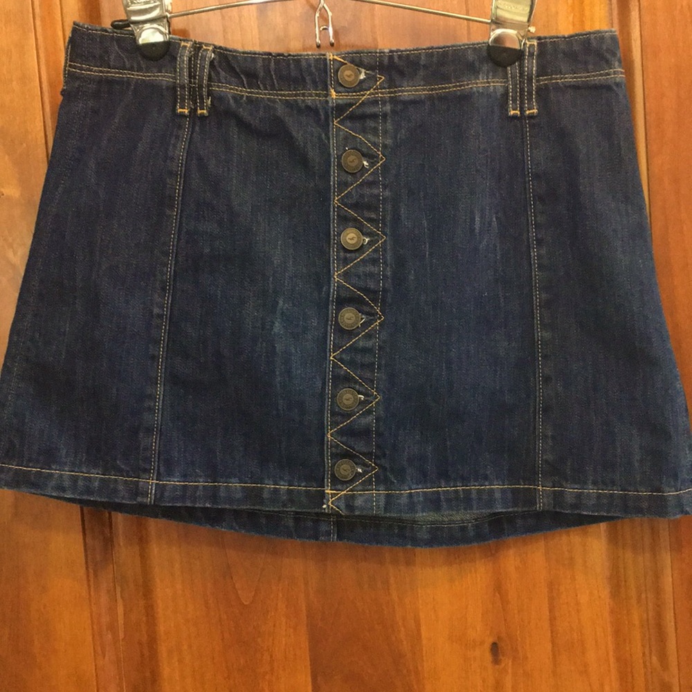 Hollister jean skirt